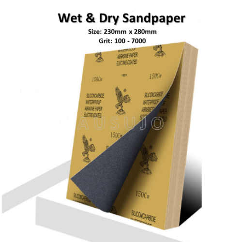 Free Shipping: 230mm x 280mm Sand Paper Wet and Dry 120 – 7000 Grit