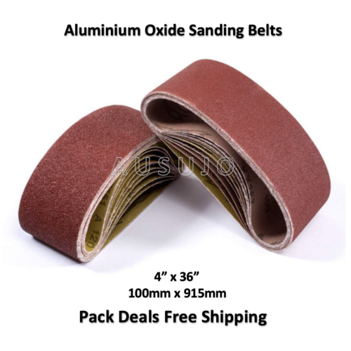 Free Shipping: 100mm X 915mm Sanding Belt 40 – 800 Grit Heavy Duty Cloth Backed