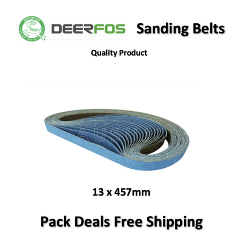 Free Shipping: Deerfos 13mm X 457mm Zirconia Sanding Belt 40 – 120 Grit Heavy Duty
