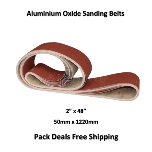 Free Shipping: 50mm X 1220mm Sanding Belt 40 – 120 Grit Cloth Backed