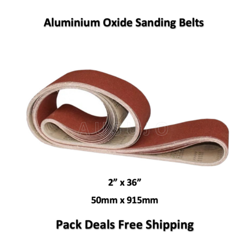 Free Shipping: 50mm X 915mm Sanding Belt 40 – 320 Grit Heavy Duty Cloth Backed