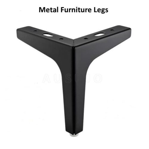 100mm 150mm Black Metal Furniture Legs