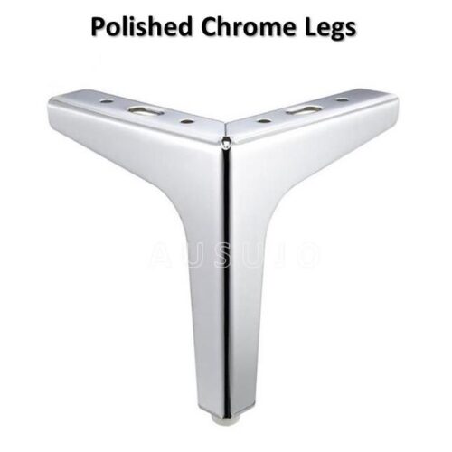 100mm 150mm Polished Chrome Metal Furniture Legs