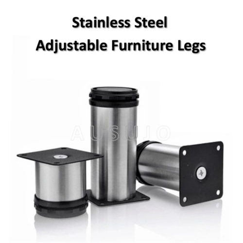 60mm 100mm 150mm 200mm Adjustable Stainless Steel Furniture Legs