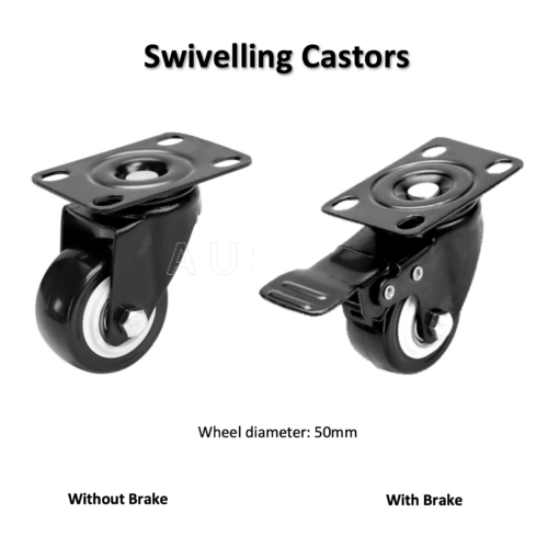 50mm / 2″ Heavy Duty Swivel Wheels Castor