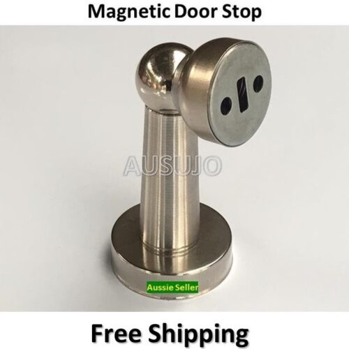 Free Shipping: Stainless Steel Magnetic Door Stop Door and Wall Mount