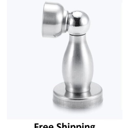 Brushed Stainless Steel Magnetic Door Stop Free Shipping