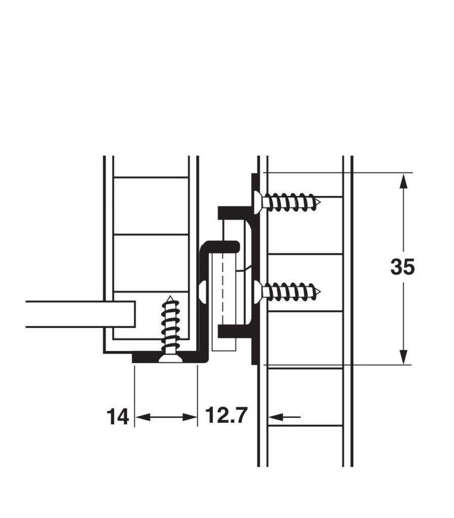 Hafele Drawer Slides / Runners 250mm500mm AUSUJO