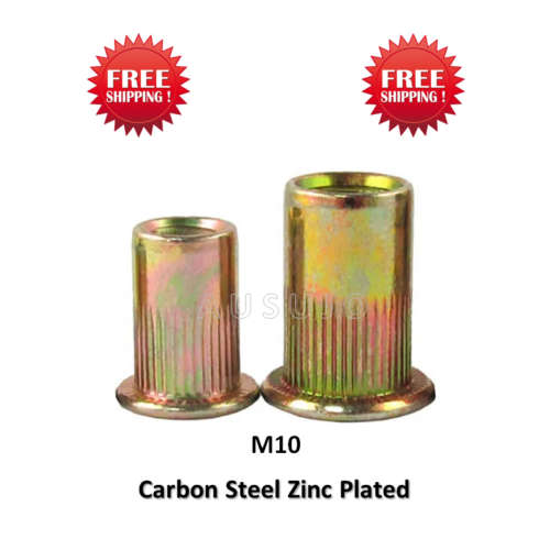 M10 Carbon Steel Zinc Plated Rivet Nut