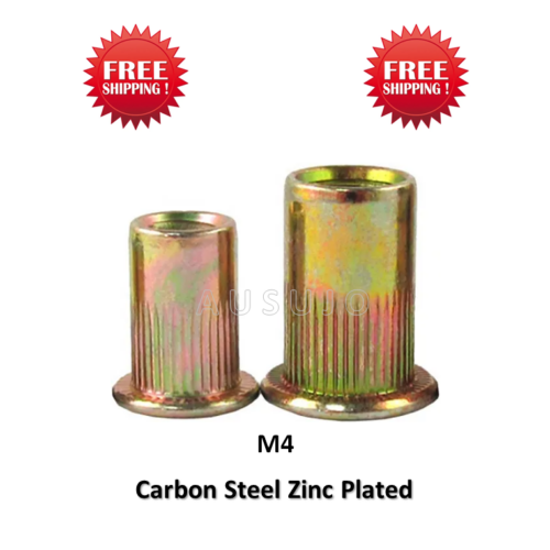 M4 Carbon Steel Zinc Plated Rivet Nut