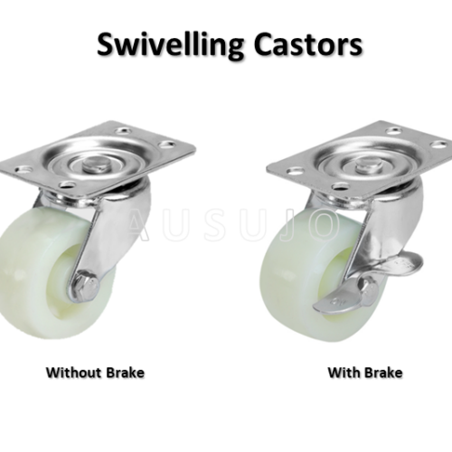 50mm / 2″ Swivel Castor Wheel White