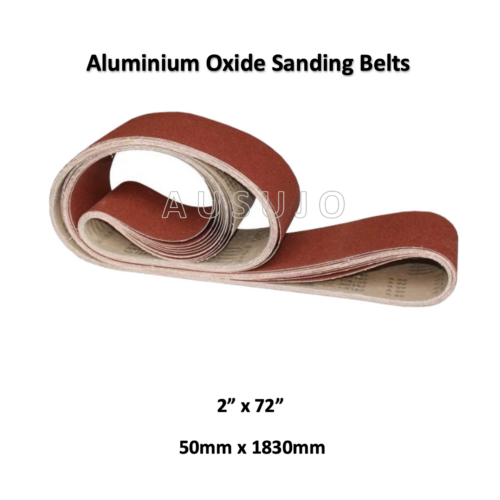 50mm X 1830mm 2″ x 72″ Sanding Belt 40 – 120 Grit Heavy Duty Cloth Backed