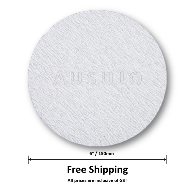 Free Shipping: 150mm / 6″ 80 – 800 Grit Round Sanding Discs Hook Loop –  AUSUJO