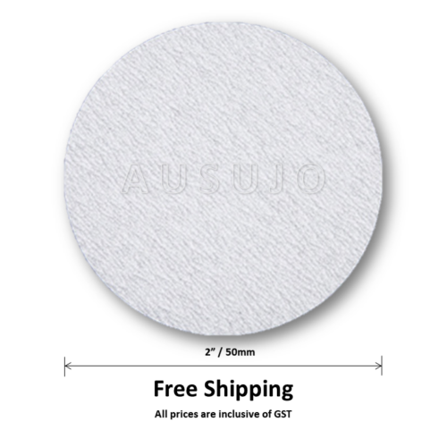 Free Shipping: 50mm / 2″ 80-1000 Grit Round Sanding Disc Hook Loop Drywall