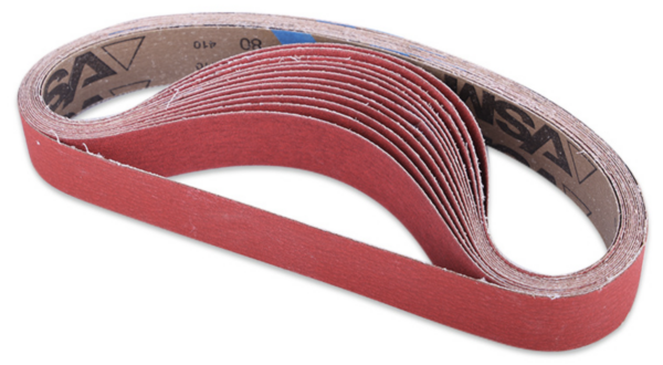 Free Shipping: 457mm x 13mm Ceramic Red Linishing Sanding Belt - Image 2