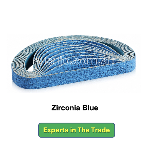 1220mm x 50mm Blue Zirconia Sanding Belts – Heavy Duty Abrasive Belts for Metal & Wood
