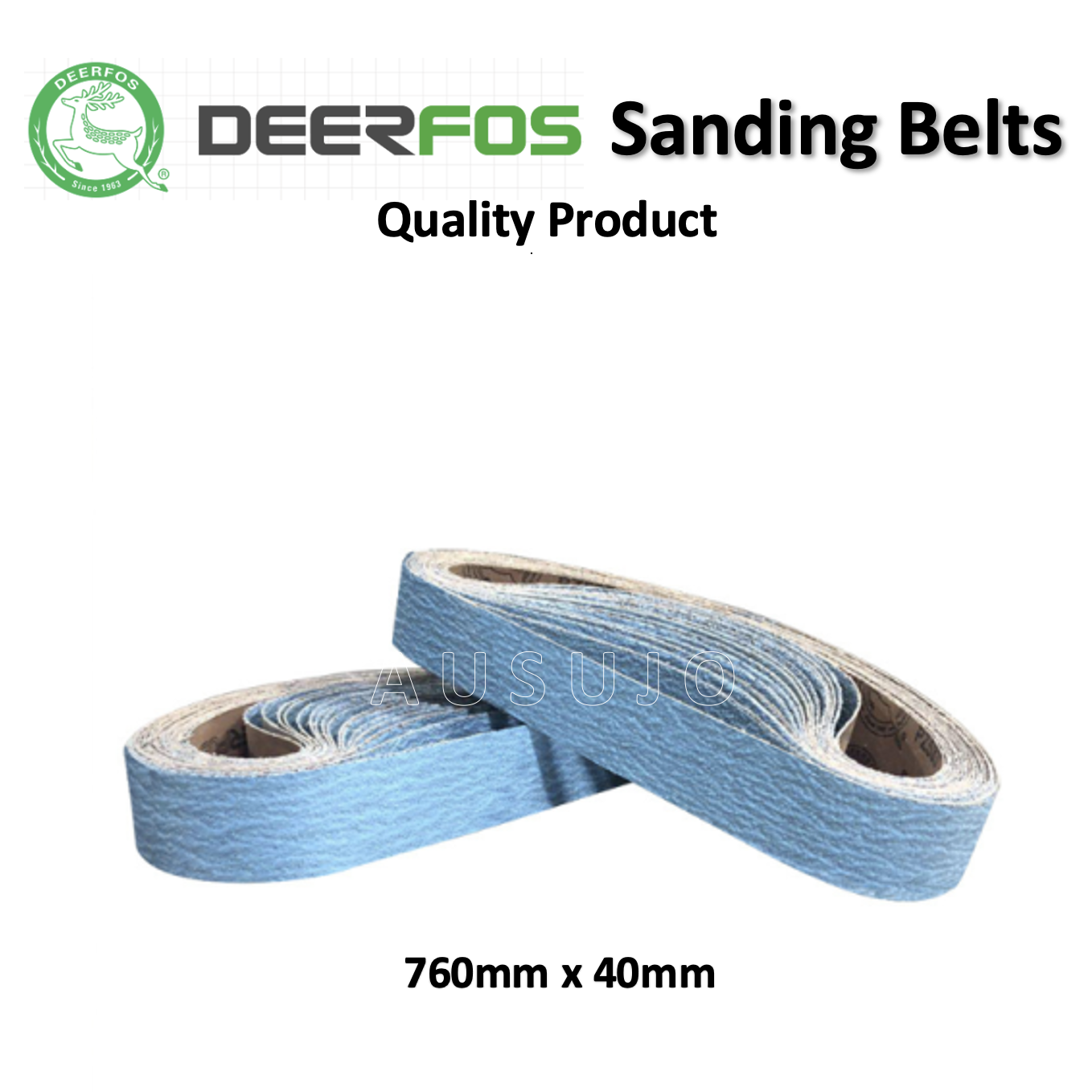 760mm x 40mm Deerfos PZ533 Zirconia Sanding Belts – Heavy Duty Industrial Abrasive Belts