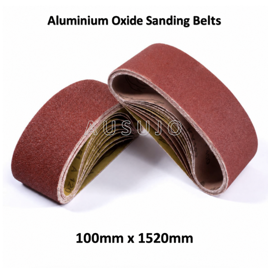 100mm X 1520mm Sanding Belt 40 - 240 Grit Heavy Duty Cloth Backed